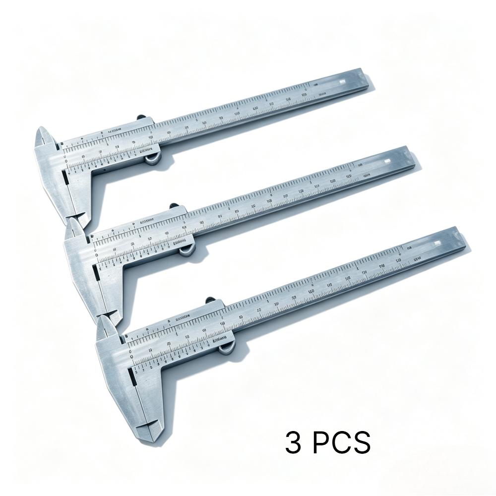 0-150mm/5.91in Plastic Vernier Caliper, Dual Scale Inner Outer Diameter Depth Gauge DIY Household Measuring Tool