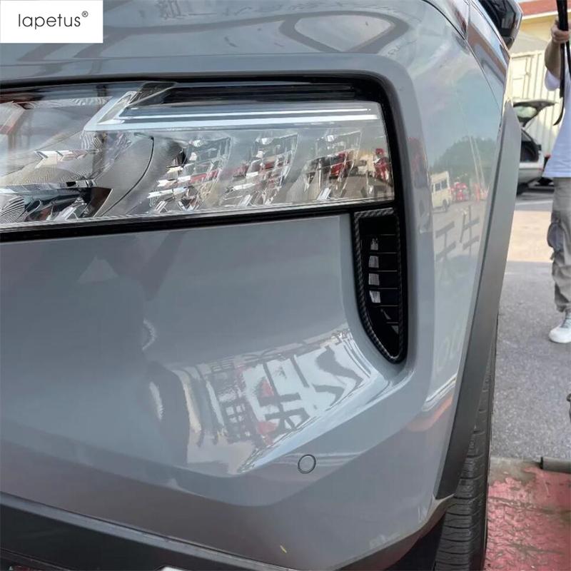 For Nissan X-Trail X Trail / Rogue T33  - 2025 ABS Chrome Red Car Front Bumper Trim Air Vent Outlet Grille Cover Accessories