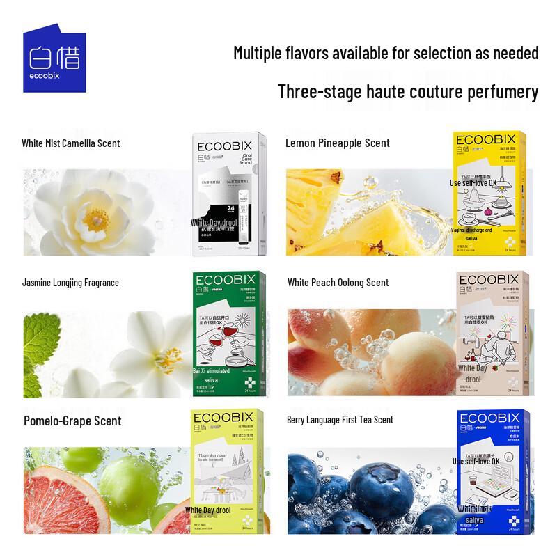 Bai Xi Longjing Probiotic Portable Mouthwash Strips (20-Pack)