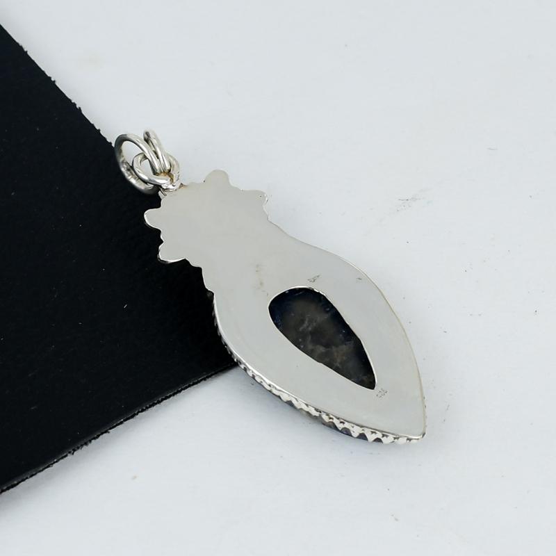 Natural Sodalite Gemstone Pendant 925 Sterling Silver- Handmade Design, Everyday Wear Jewelry, Unique Sodalite Pendant Birthday Gifts