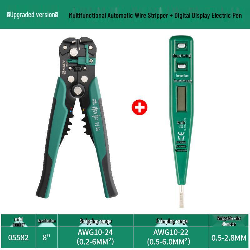 SATA Electrician's Automatic Multifunctional Wire Stripper and Crimper