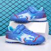 New Velcro Children's Football Shoes Long Nails Broken Nails Primary and Secondary School Students Free Lace-up Competition Training Shoes 2025