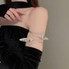 Minimalist Double-Layer Hollow Armlet: European & American Style, Exaggerated & Fashionable High-End Bracelet