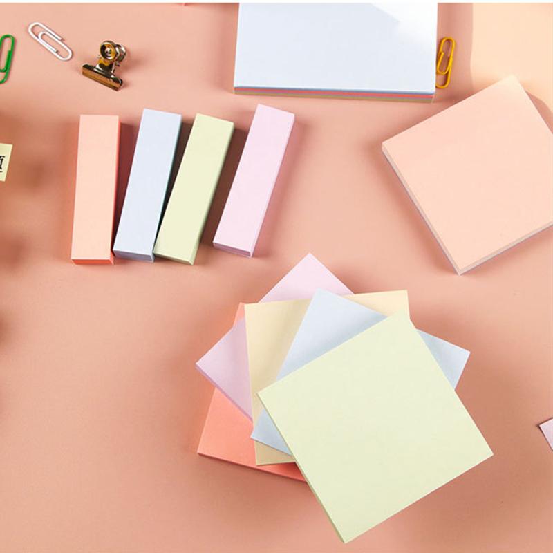 100Sheets Sticky Notes Pads Posits Stationery Paper Stickers Posted It Memo Notepad Notebook School Office Message Color Sticker