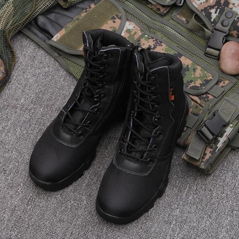 Men's Camouflage Hiking Boots Camping Outdoor Sports Mens Ankle Shoes New Waterproof Non-slip Durable Combat Boots