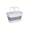 13L Fishing Convenient Hand-held Bucket Live Fish Bucket Portable Folding Breathable Net Suitable for Outdoor Travel and Fishing