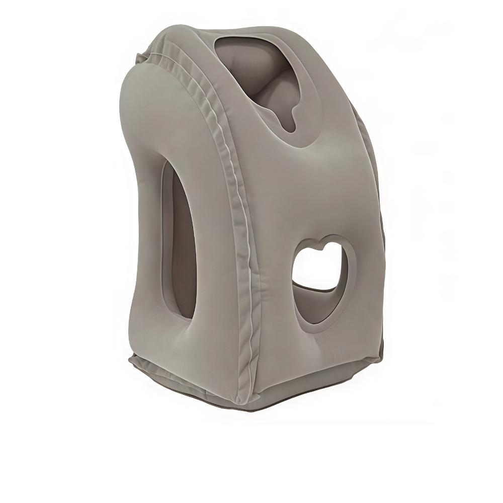 1pc Inflatable Travel Pillow, Airplane Pillow with Patented Valve Design, Travel Accessories with Neck and Head Support, Travel