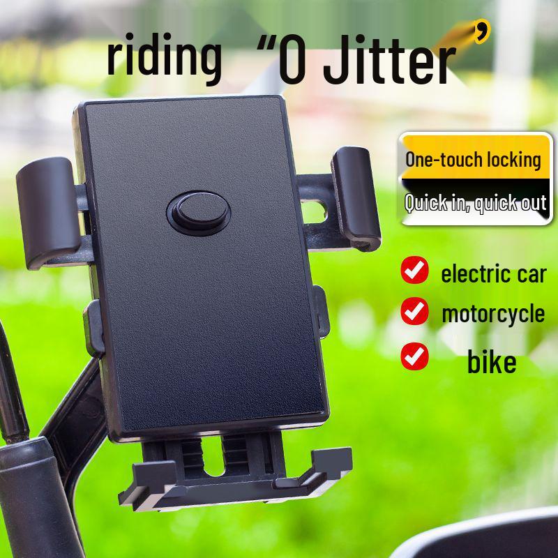 Universal Shockproof Phone Holder for Bikes, Scooters & Motorcycles