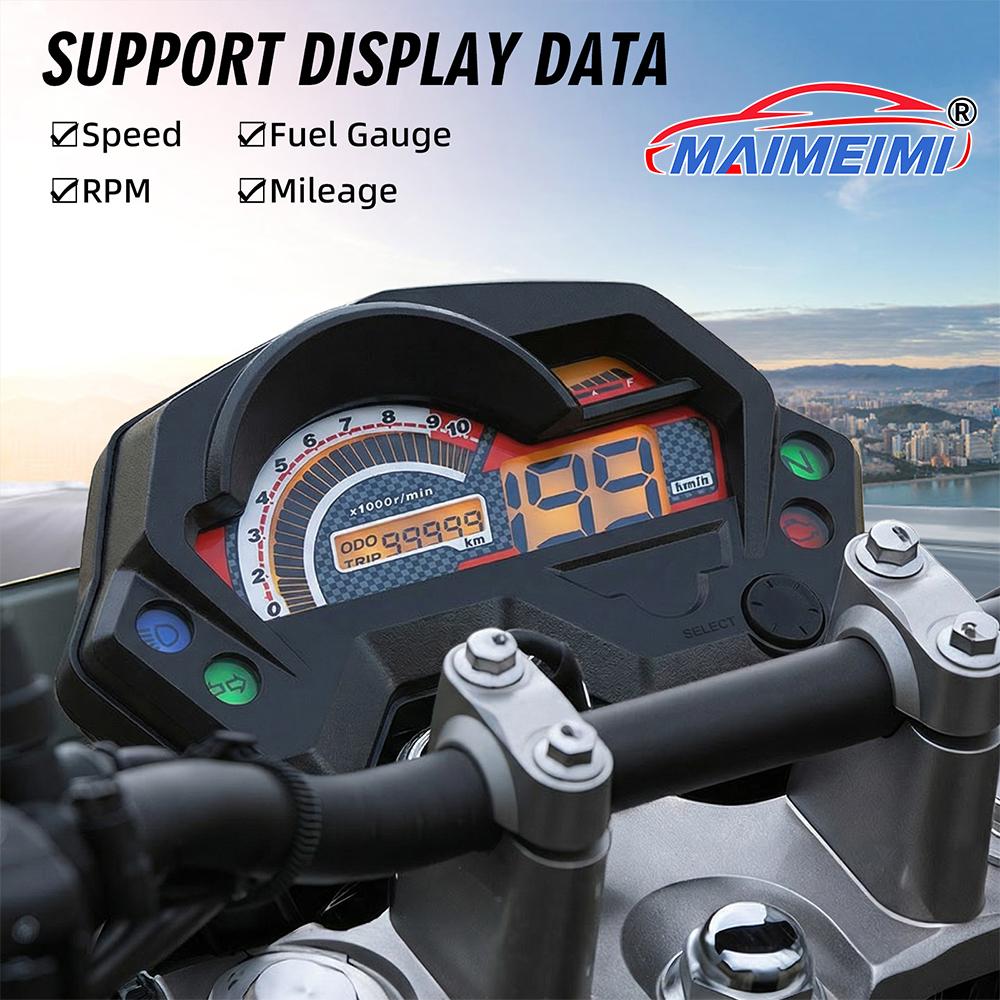 For Yamaha FZ S/FZ16/Fz V1/Fazer Speedometer Assembly Meter Digital Tachometer Dashboard Speedometer LED Display speedometer