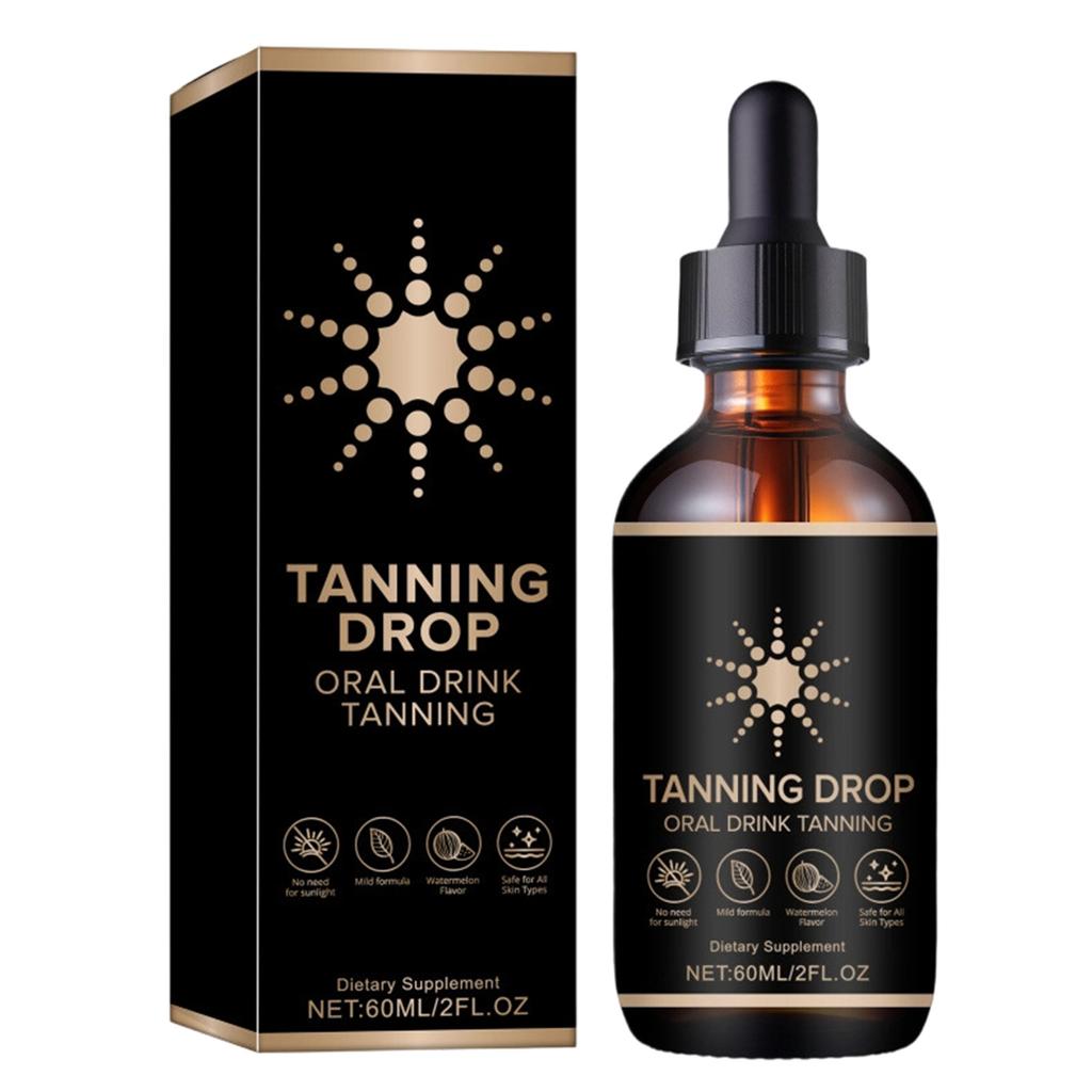 Sunlight Darkening Drops, Moisturizing And Darkening Serum, Golden -colored Skin Serum Lotion, Sunlight Darkening Drops,60ml