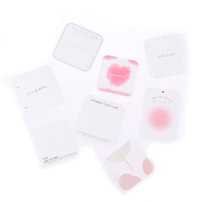 10 Pcs Press-On Nail Packaging Display Handmade False Nail Design Swatch Show Card Manicure Sample Display Salon