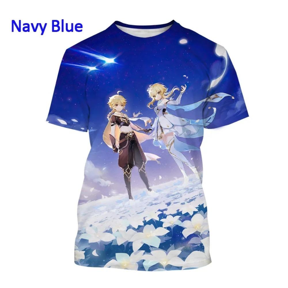 

Hot Sale Genshin Impact 3D Print T-Shirt Anime Style Casual Round Neck Short Sleeve Top for Boys 100