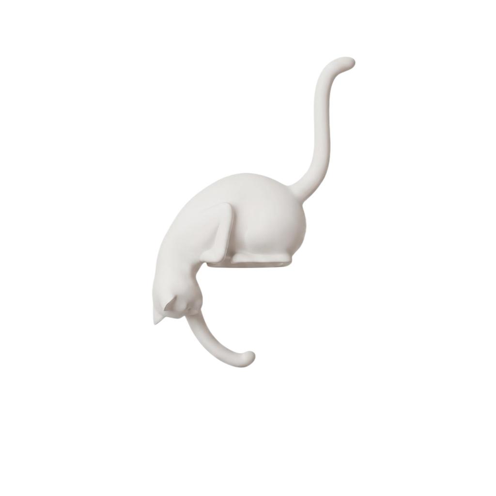 1/2pcs Cute Cat-Shaped Hooks Multi-Purpose Hanging Storage Hook with Handheld Light for Bedroom Livingroom Decor Ornament Hanger