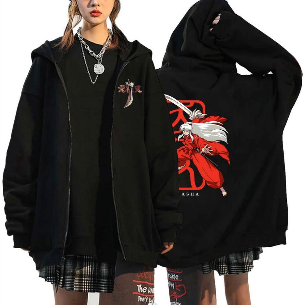 Anime Pattern Zipper Hoodie Suitable for Both Men and Women Manga Casual Zipper Sportswear Men and Women Fashion Jacket S