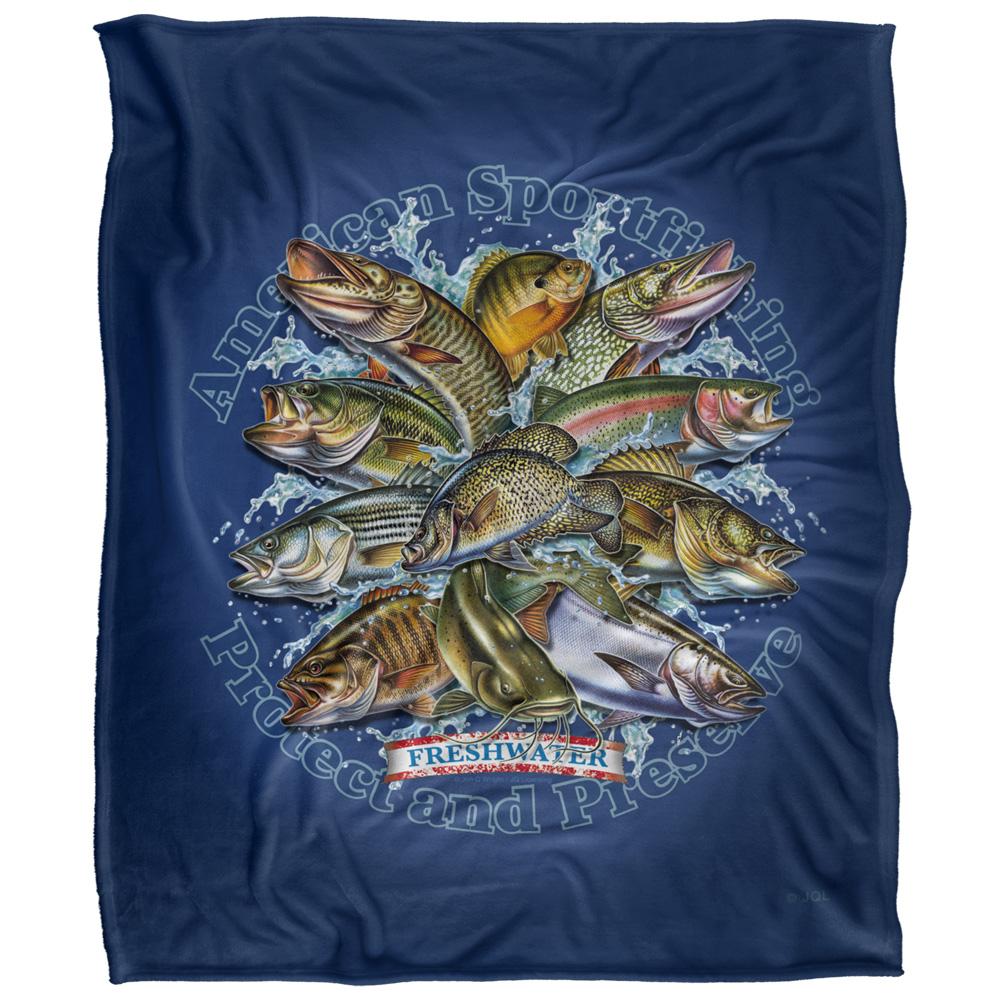 JQ Licensing American Sportfishing Freshwater Silky Supersoft Blanket