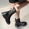 Damen Übergröße Coole Stiefel Outdoor hohle bequeme Schuhe Weibliche atmungsaktive Mesh-Stiefel Lässige Mode Damen Sandalen