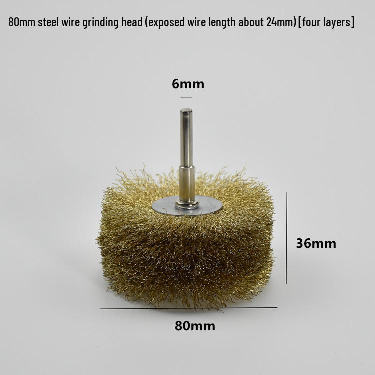 Electric Steel Wire Brush with Handle - Rust Removal, Polishing, and Cleaning.