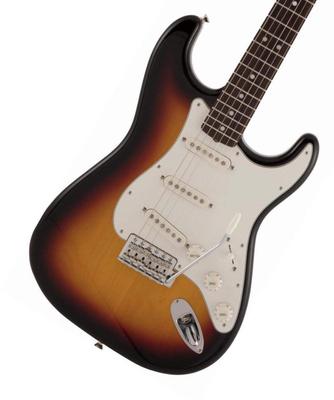 Fender Elektrinė gitara, pagaminta Japonijoje, tradicinė vėlyvojo septintojo dešimtmečio palisandro medienos „Sunburst Stratocaster®“, grifas, 3 spalvų