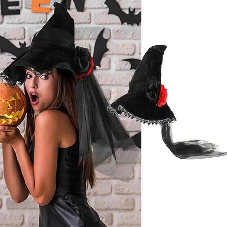 Vampires Halloween Hats Stage Performances Hat Multifunctional Witch Hat Adult Suitable for Youth and Party Enthusiasts