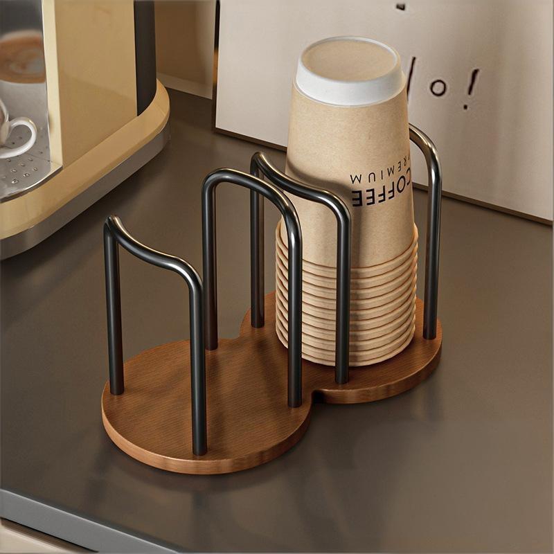 Disposable Cup Holder Multi-Function Durable 1Pcs Coffee Cup Organizer Desktop Teacup Rack for Student Dormitory Use
