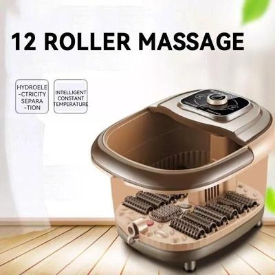 12 Rollers Automatic Electric Heating Foot Spa Machine Household Detox Foot Bath Bucket Foot Bath Massager