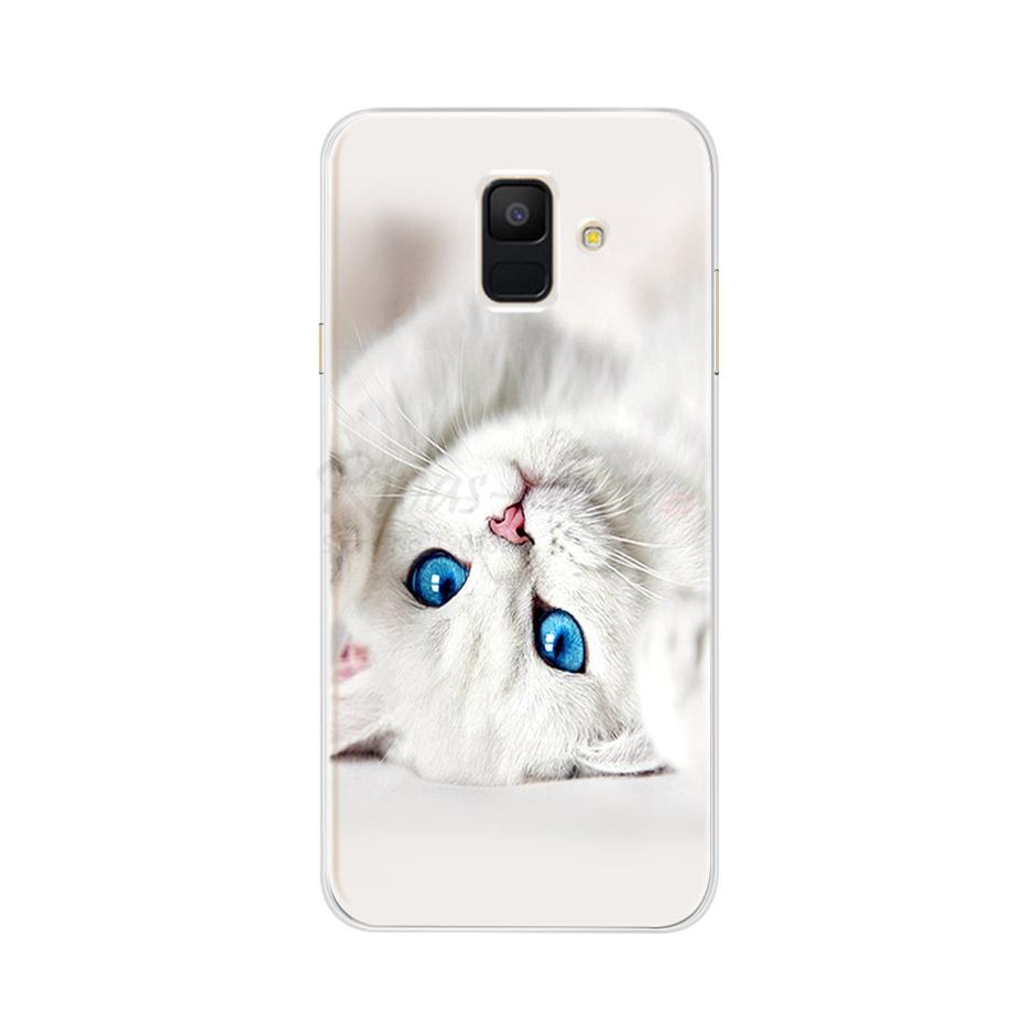 Case For Samsung Galaxy A6 2018 Transparent Cartoon Soft TPU Silicone Phone Cases Back Cover For Samsung Galaxy A6 A 6 Plus 2018