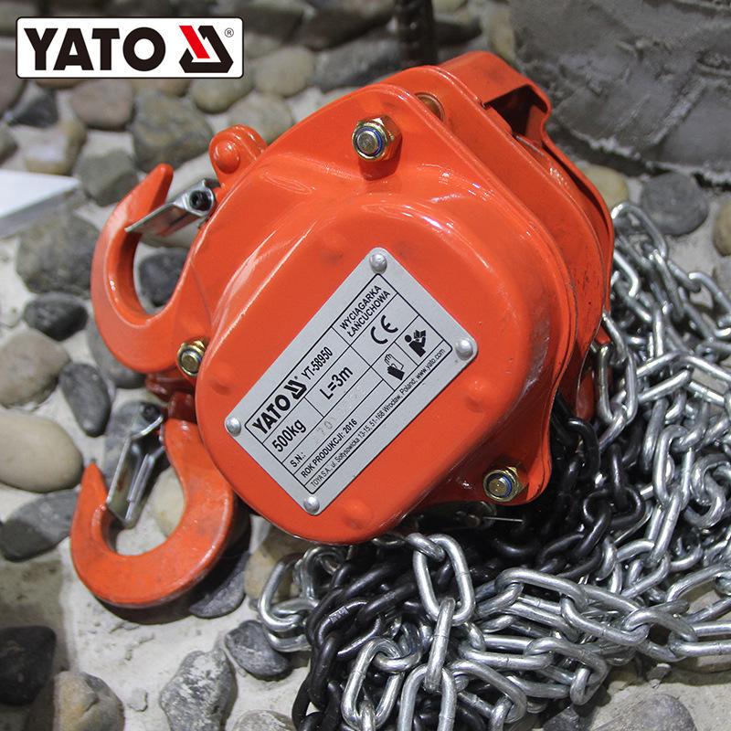 Yiertuo Manual Chain Lever Hoist, 1.5-9 Ton Capacity, 3-9 Meter Lift