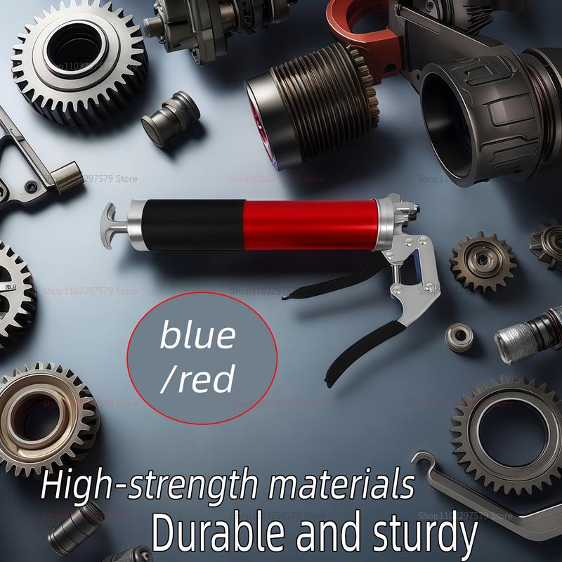 7000 PSI Oil Grease Gun Kit Manual Pistol Grip Heavy Duty High Pressure Pump 400CC Greasing Injection Maintenance Tool