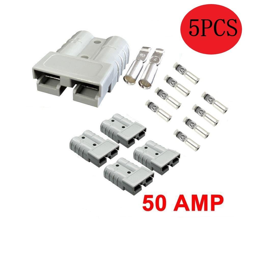 Quick and Safe Charging with 50 AMP 6AWG 1224V DC Power Tool Connectors Pack