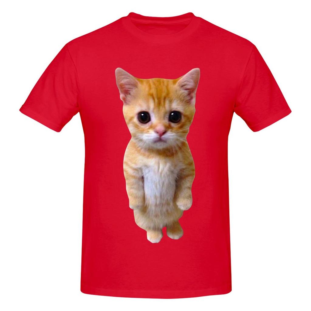 Unisex El Gato Sad Kitten Funny Meme Sad Crying Munchkin Cat Trendy 2026 T Shirt Streetwear Plus Size Cotton Sleeve T Shirts