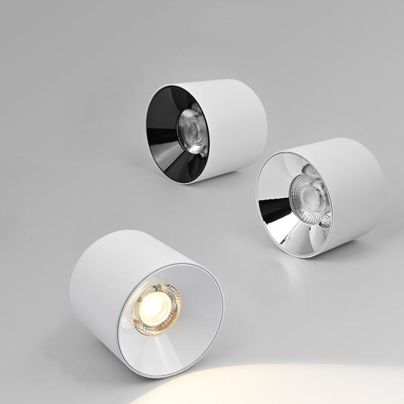 Kulaté LED stropní svítidlo downlight do obývacího pokoje, ložnice, chodby, bodové osvětlení, antireflexní COB/SMD10W12W15W18W24W bytové osvětlení