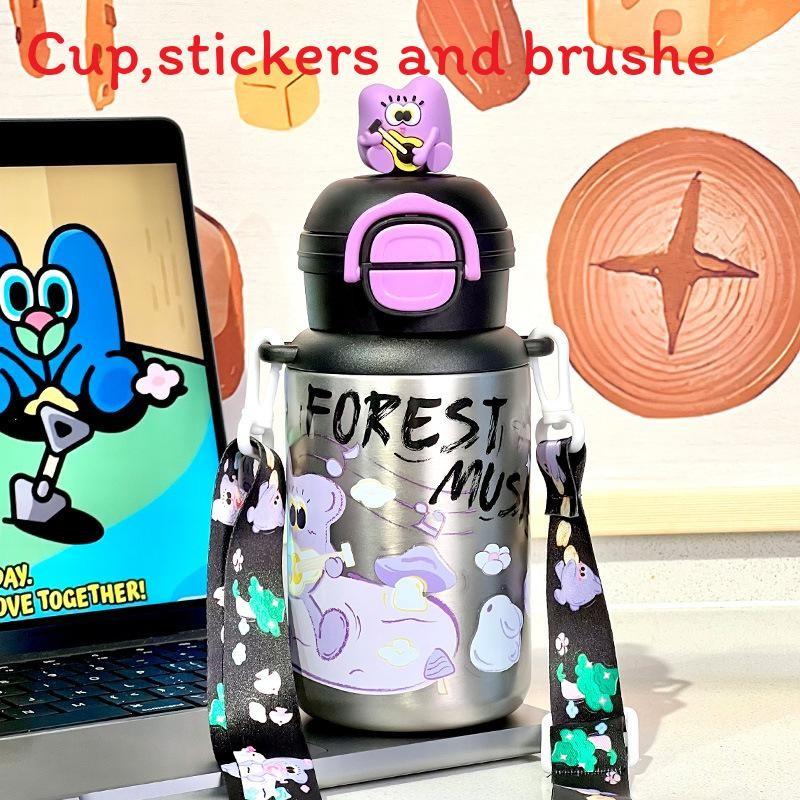 Childrens Insulated Water Bottle With Stainless Steel And Leakproof Lock