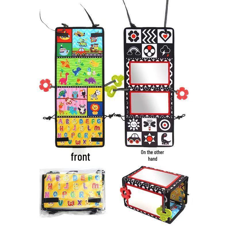Foldable Soft Cloth Baby Book: Early Education Cognitive Toy for 0-2 Years, with Sounds