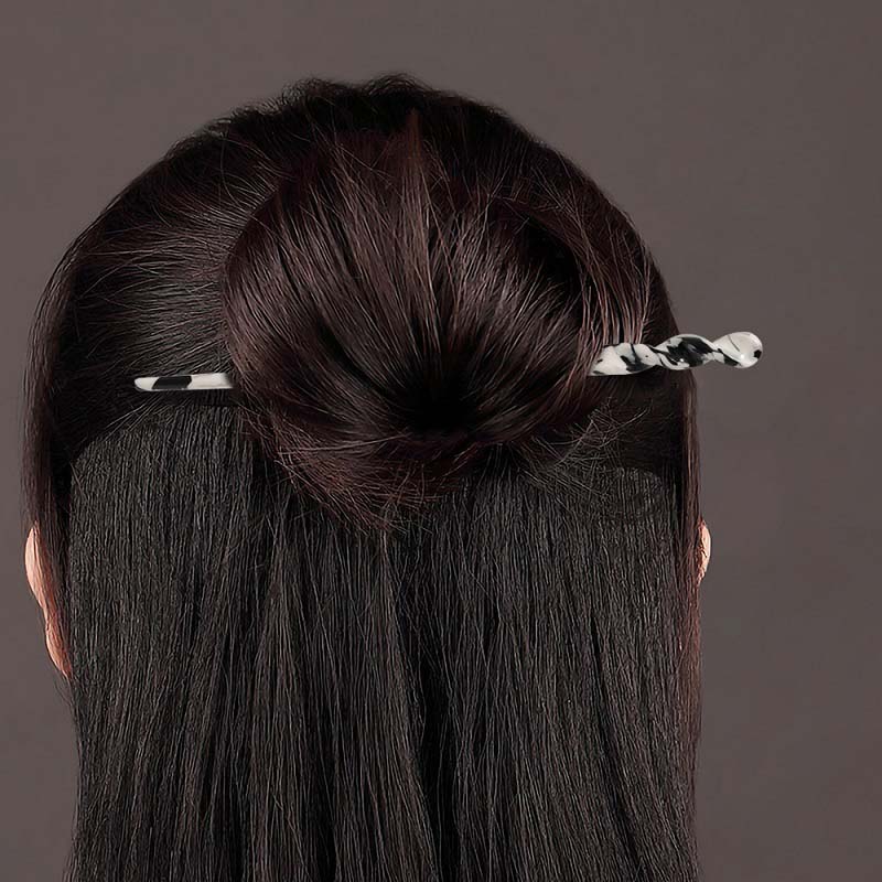 Vintage Chinese Style Hair Sticks for Women Girls Fashion Acetate Chopstick Shaped Hair Clips Pins Jewelry Hair Accessories