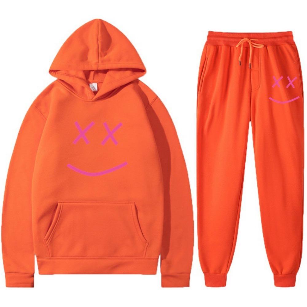 New Casual Lil Pee Singer Peripheral Commemorative Edition Simple Casual Hooded Sweatshirt Men's and Women's Set