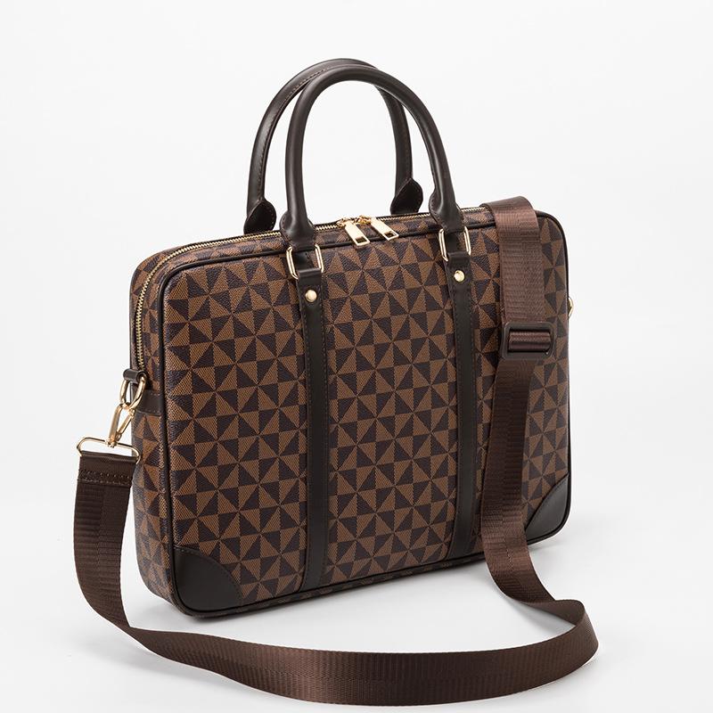 Lente/zomer Klassieke Bedrukbare Draagbare Zakelijke Aktetas Heren en Dames Diagonaal Grote Capaciteit Computer Tas