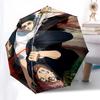 1pc Anime Characters Automatic Opening Umbrella with Portable Tri-Fold Design, 8-Rib Iron Frame Outdoor for Fans, Travelers, Daily Use, Gift Idea.U051