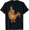 Thanksgiving Truthahn Vogel Mittelfinger T-Shirt Geschenk Unisex T-Shirt S-5XL Q8748 Unisex T-Shirt