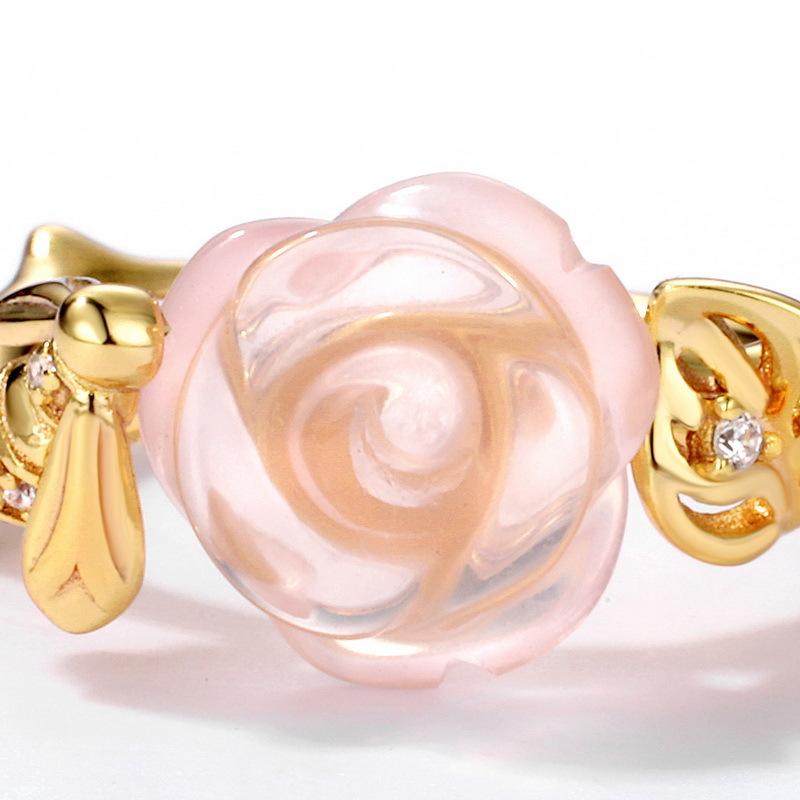 Tancise Classic 925 Sterling Silber 10*10 Rosa Quarz Ring Damenschmuck Hochzeit Versprechen Party Geschenk