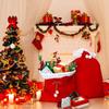 2026 Red Santa Claus Gift Bags Christmas Party Treat Bags Candy And Gift Toy Storage Bags for Holiday Festival Fireplace