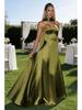 2026 European & American Women's Sexy Bodycon Backless Strapless Cinched Waist Evening Gown