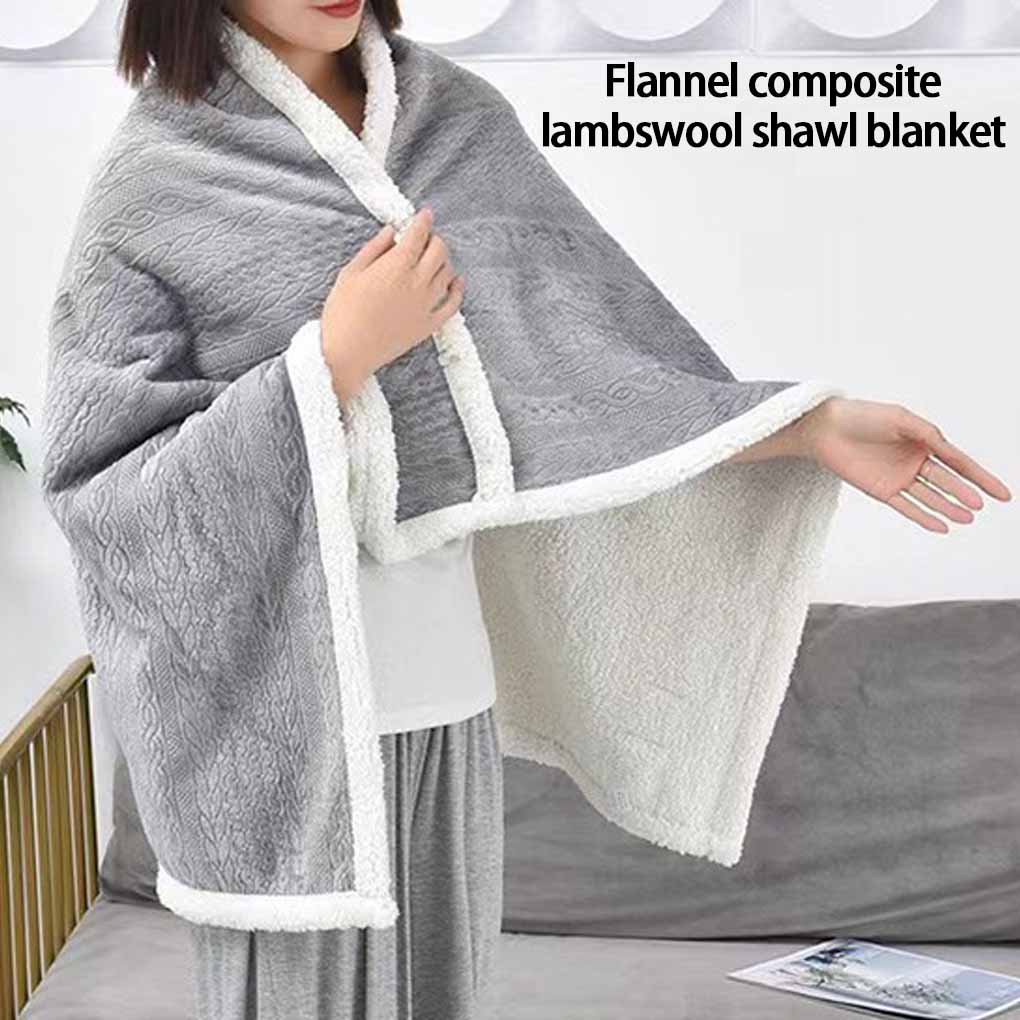 1PC Fuzzy Wearable Blanket with Sleeves Buttons for Women Warmer Adult Comfy Wear Blankets for Office Desk Christmas Gifts