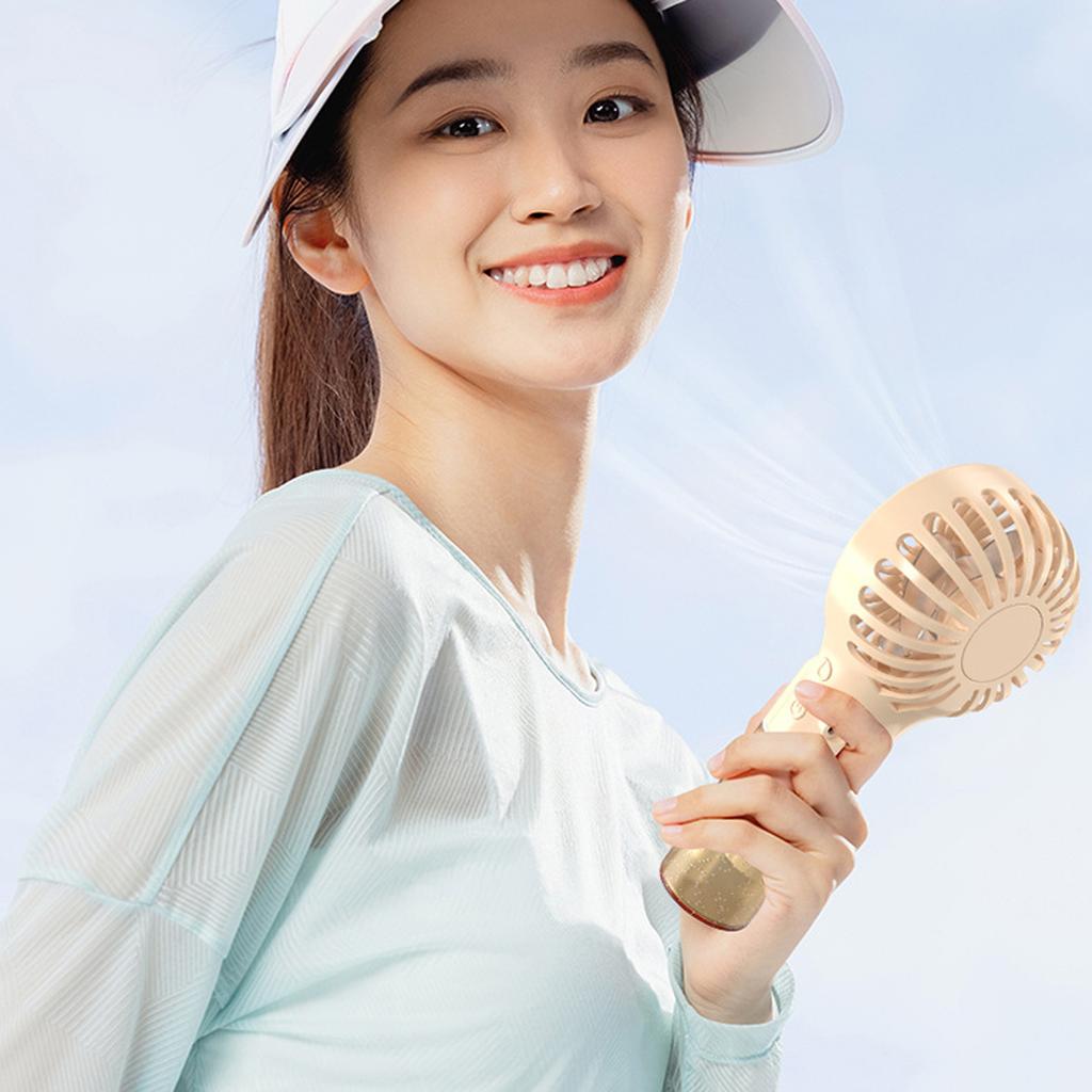 Rechargeable Handheld Fan with Spray - Portable Personal Fan for Outdoor Activities, Travel,