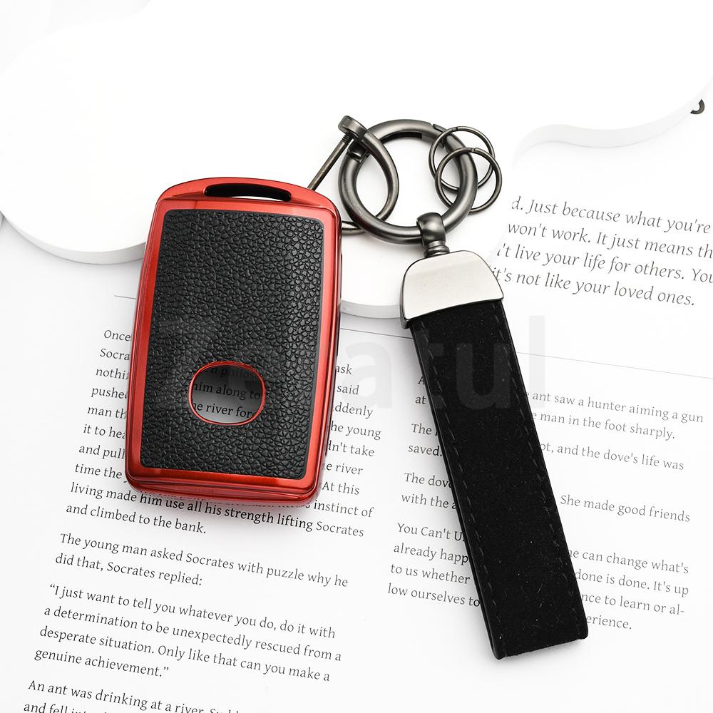 Tpu Leather Auto Shell Fob Holder Car Key Case Cover For Mazda Cx-5 Cx-8 Cx-9 3 Alexa Cx-30 Cx-4 Remote Keyless Accessories