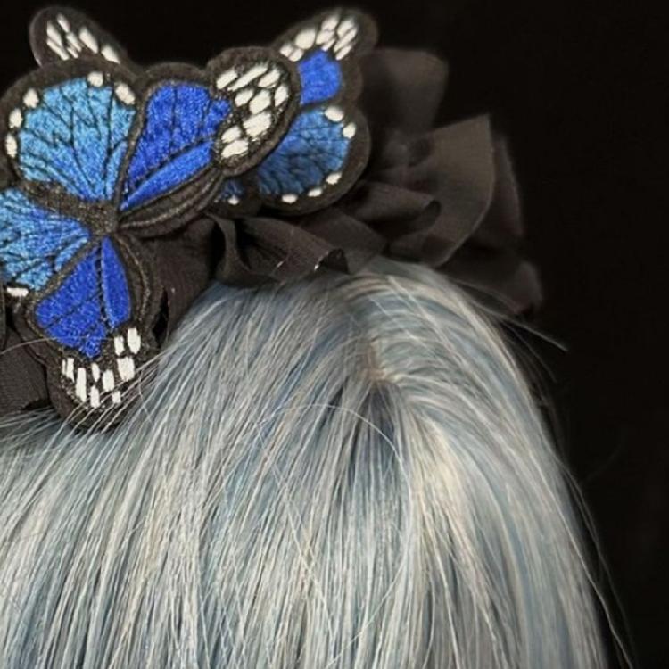 Gothicism Butterfly Hair Hoop Decorative Festival Hair Band Children Headgear Versatiles for Various Occasion