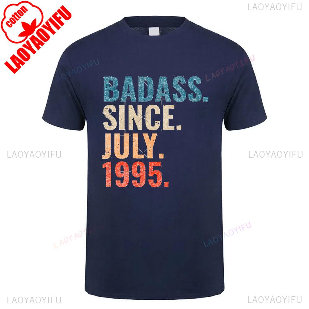 1995 Vintage Style Cotton T Shirt Breathable Retro 90s Short Sleeve New Unisex Round Neck Summer Casual Simple Tee Launched