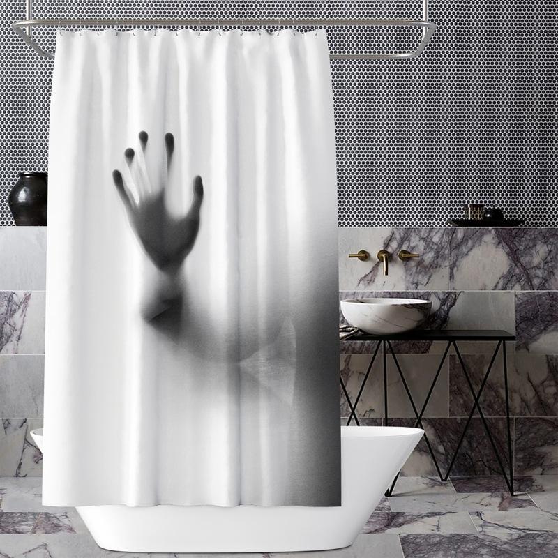 Bathroom Thickened Waterproof Curtain Mildew Proof Shower Curtain Shower Partition Curtain Shower Curtain Bathroom Curtain Free Perforation