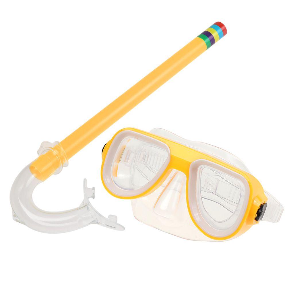 

Kids Anti Fog Swimming Dry Tube Children Snorkeling Gear Kids Diving Goggles Scuba Diving Mask Snorkel Mask Set жёлтый