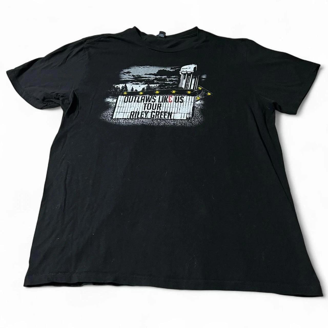 Riley Green Outlaws Like Us 2018 Tour Country Music Shirt M