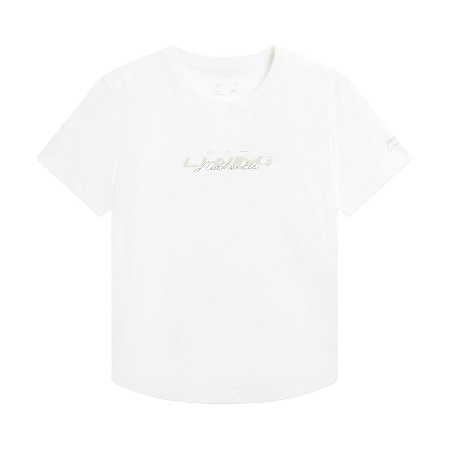 Li-Ning Quick-Drying Cool Round Neck Casual Logo T-Shirt Women Tops ATSW624-1 S